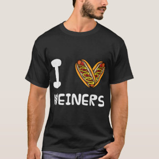 I Love Weiners Hotdogs T-shirt