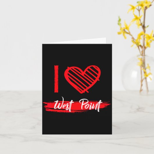 I Love West Int I Heart West Int  Kaart (Gele Bloem)