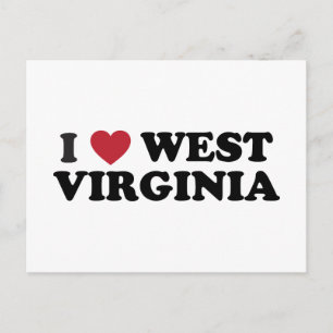 I Love West Virginia Briefkaart