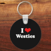 I Love Westies Sleutelhanger (Voorkant)