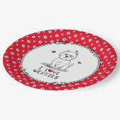 I Love Westies - West Highland White Terriers Cute Papieren Bordje (Gekanteld)