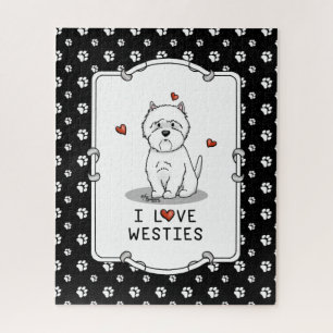 I Love Westies - West Highland White Terriers Legpuzzel