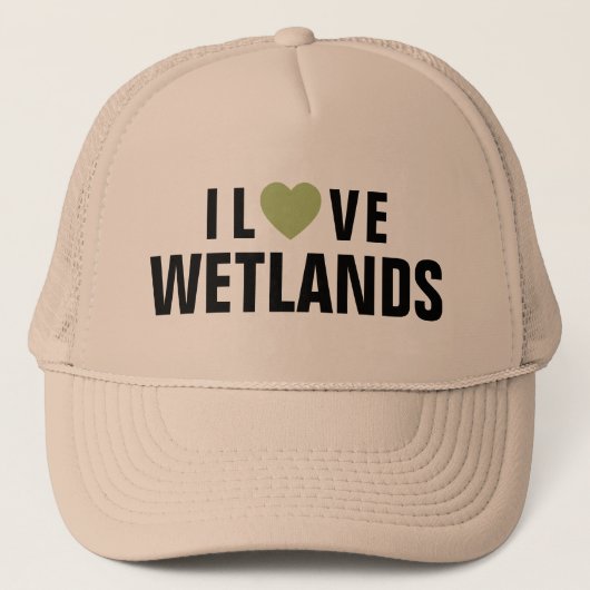 I Love Wetlands™ Trucker Hat Pet (Voorkant)