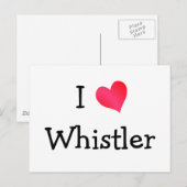 I Love Whistler Briefkaart (Voorkant / Achterkant)