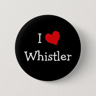 I Love Whistler Ronde Button 5,7 Cm