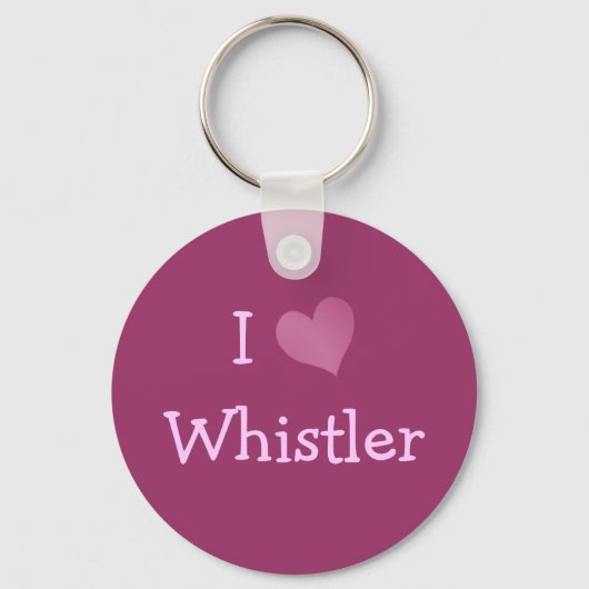 I Love Whistler Sleutelhanger (Voorkant)
