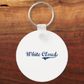 I Love White Cloud Michigan Sleutelhanger (Voorkant)