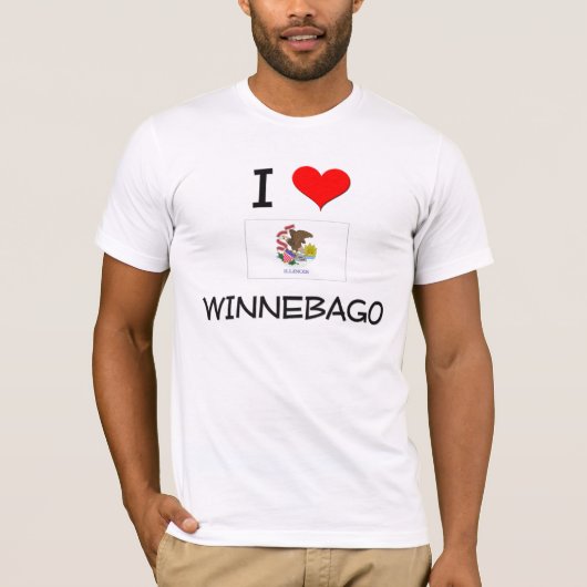 I Love WINNEBAGO Illinois T-shirt (Voorkant)
