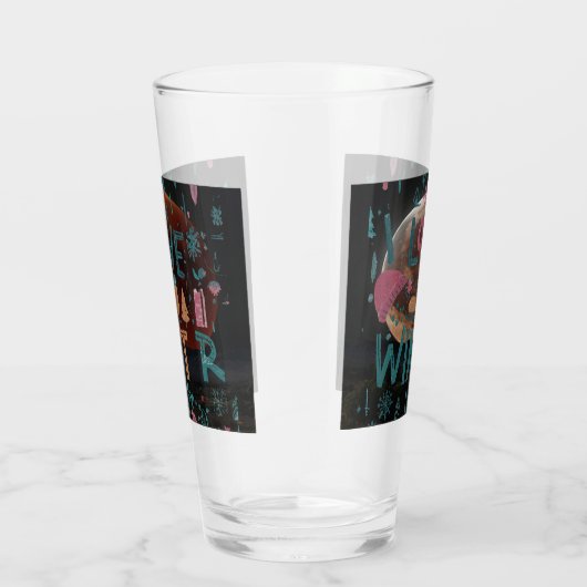 I Love Winter Glas (Rechts)