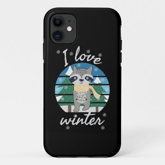 I Love Winter | winterseizoen | schattige vos in d Case-Mate iPhone Case (Achterkant)