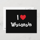 I Love Wisconsin Briefkaart (Voorkant / Achterkant)