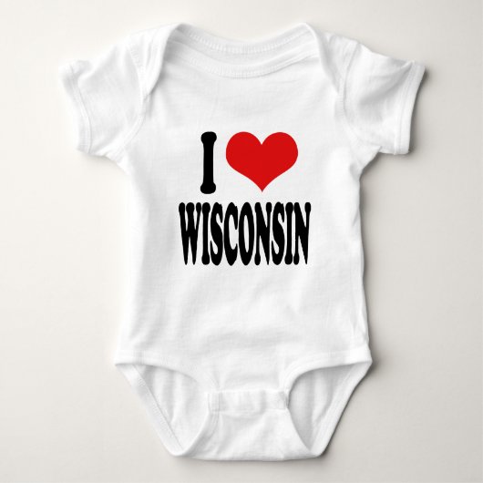 I Love Wisconsin Romper (Voorkant)