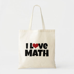 I Love Wiskunde Canvas tas