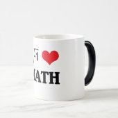 I Love Wiskunde Magische Mok (Voorkant rechts)