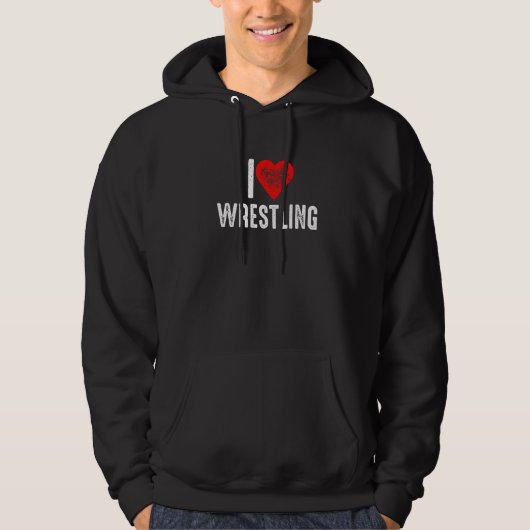 I Love Wrestling   Hoodie (Voorkant)
