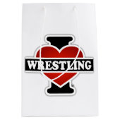 I Love Wrestling Medium Cadeauzakje (Voorkant)