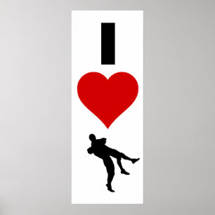 I Love Wrestling (verticaal) Poster