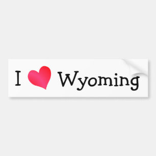 I Love Wyoming Bumpersticker