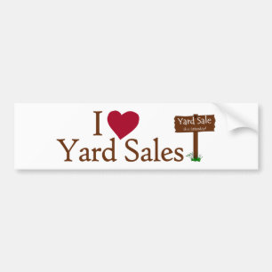 I Love Yard Sales Bumpersticker