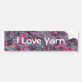 I Love Yarn Bumpersticker