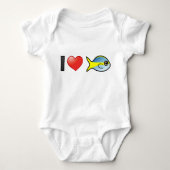 I Love Yellowtail Snapper Romper (Voorkant)
