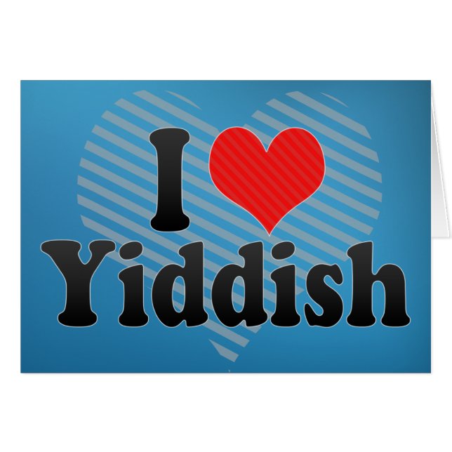 I Love Yiddish (Voorkant Horizontaal)