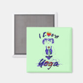 I Love Yoga aimant (Recto/Verso)