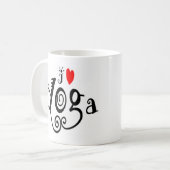 I Love Yoga Koffiemok (Voorkant links)