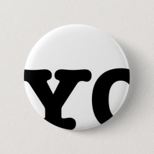 I Love Yoga Ronde Button 5,7 Cm