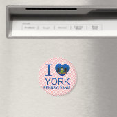 I Love York, PA Magneet (Insitu (Vaatwasser))