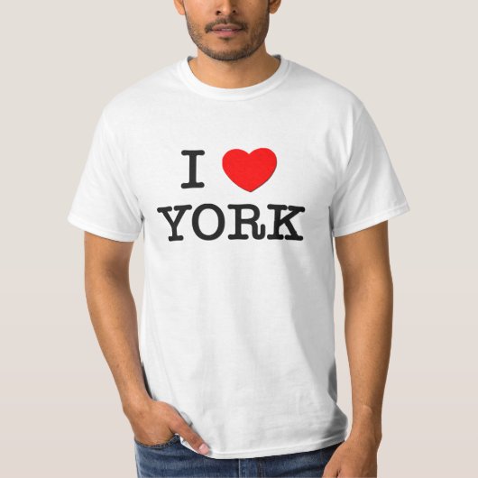 I Love York T-shirt (Voorkant)