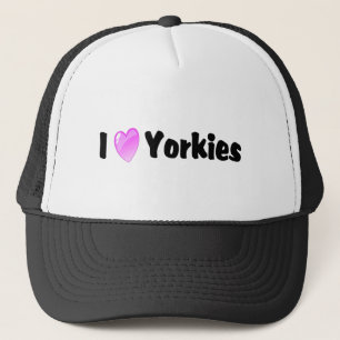 I Love Yorkies Trucker Pet