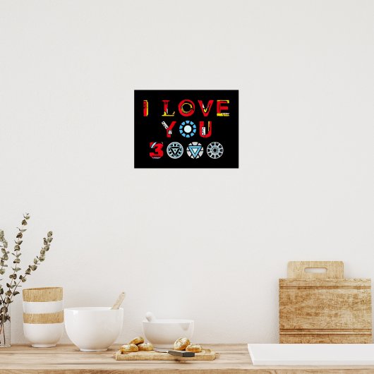 I Love You 3000 v3 Poster (Keuken)