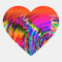 "I Love You" abstract ontwerp