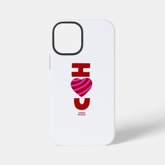 I Love You Apple iPhone 12 Mini Coque (Verso)