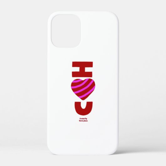 I Love You Apple iPhone 12 Mini Coque (Verso)