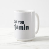 I Love You Benjamin Koffiemok (Voorkant rechts)