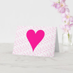 I Love You beroemd gemaakt door Morse Code Valenti Kaart