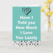 I Love You Blauwgroen beroemd gemaakt door Silver Kaart (Gele Bloem)