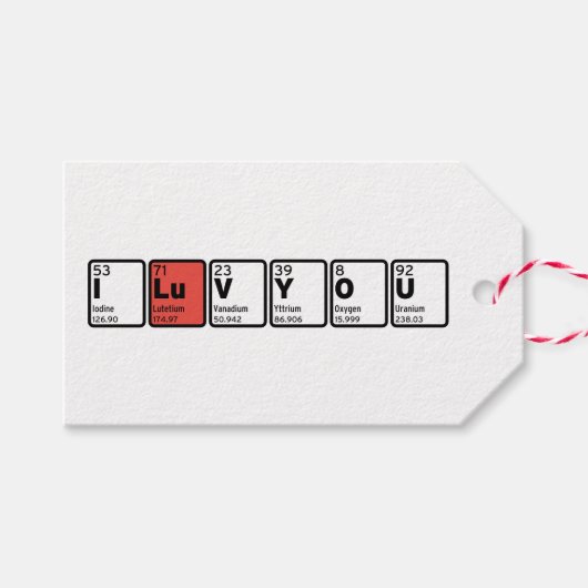 I Love You Cadeaulabel (Voorkant (Horizontaal))