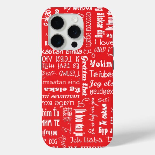 I Love You Case-Mate iPhone Case (Achterkant)