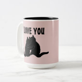 "I LOVE YOU" CAT CAFFEE MUGS (Devant gauche)