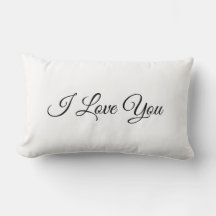 I Love You Coussin décoratif