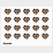 I Love You Custom Photo 20PCS Heart Stickers Pack (Feuille)