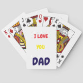 I Love you dad Elegant and Modern Pokerkaarten (Achterkant)
