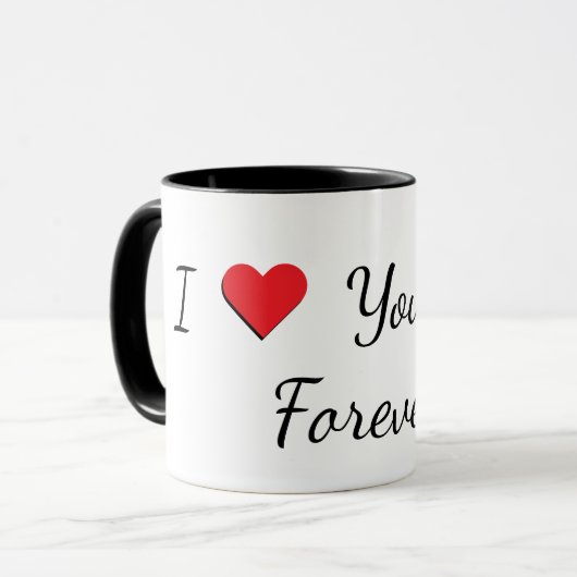 "I Love You Dad, Forever" Mug (Devant gauche)