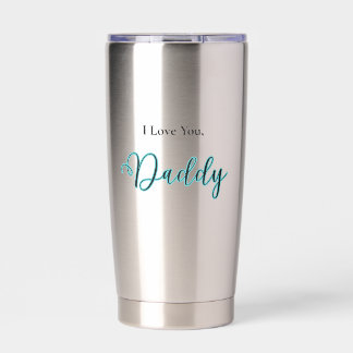 I Love You, Daddy roestvrij staal Geïsoleerde Drinkbeker