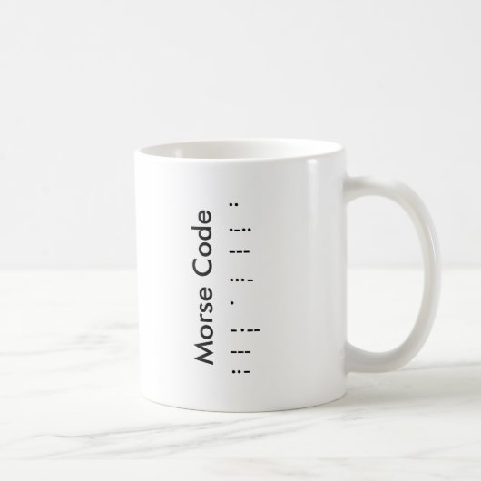 "I Love You" (dans Morse Code) Mug (Droite)