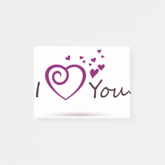 I LOVE YOU DESIGN POST-IT® NOTES (Voorkant)