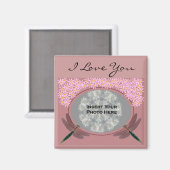 I Love You Dragonfly Customizable Photo Magnet (Recto/Verso)